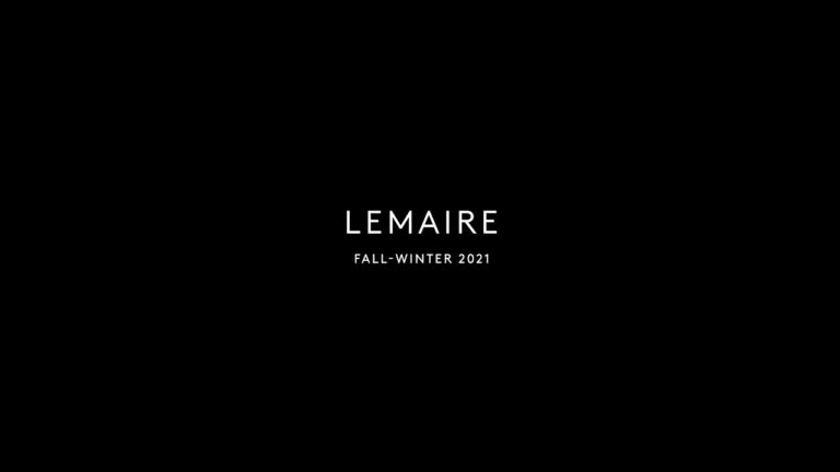 Lemaire / Fall-Winter 2021 2 Lemaire / Fall-Winter 2021 Runway