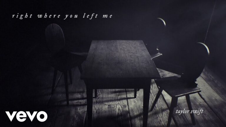 Taylor Swift - Right Where You Left Me (Official Lyric Video)