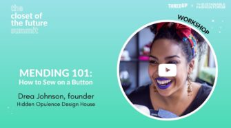Mending 101: How To Sew On A Button By Hand | #Futureclosetsummit | Sustainable Fashion Forum