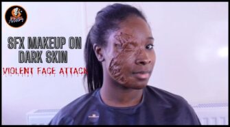 How To Do Special Effects Makeup On Dark Skin (Film Makeup)