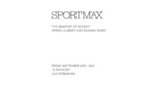 Sportmaxss22 Runway Show, Friday The 24Th September From 12:15 Pm Cet