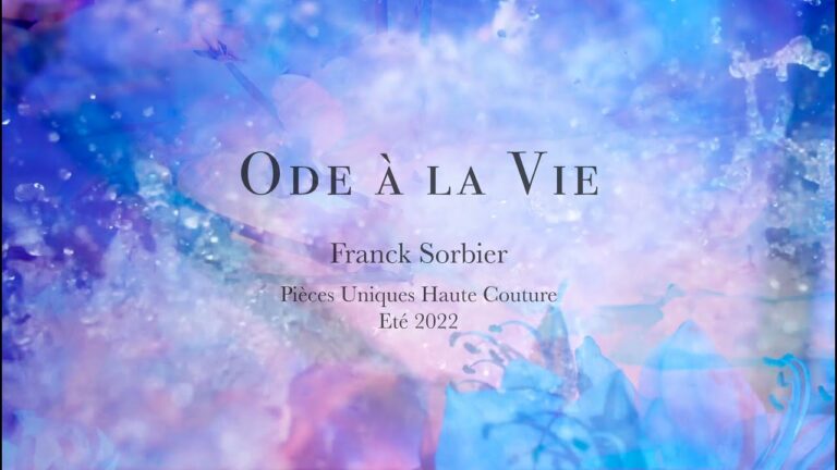 &Quot;Ode À La Vie&Quot; Franck Sorbier Haute Couture Été 2022