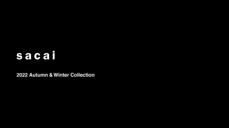 Sacai 2022 Autumn &Amp; Winter Collection