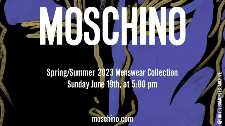 Moschino Ss23 Menswear Fashion Show!