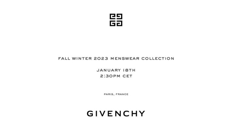 Givenchy | Men’s Fall Winter 2023 Rtw Show