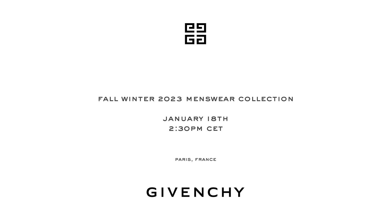 GIVENCHY | Men’s Fall Winter 2023 RTW Show