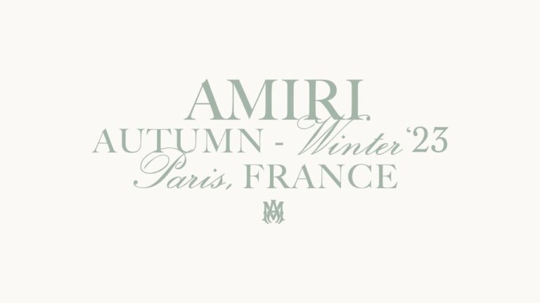 Amiri Autumn-Winter 2023 Runway Show