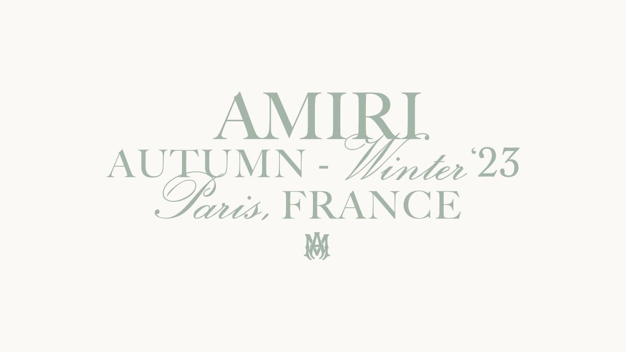 AMIRI AUTUMN-WINTER 2023 RUNWAY SHOW