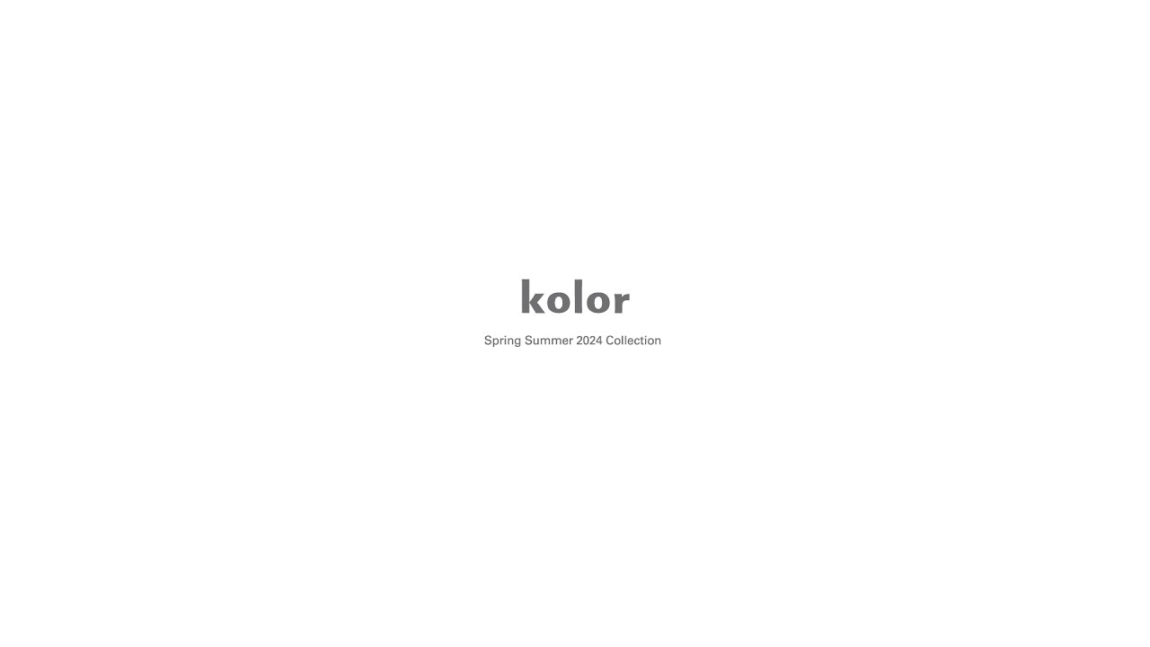 kolor Spring Summer 2024 Runway Show⁣