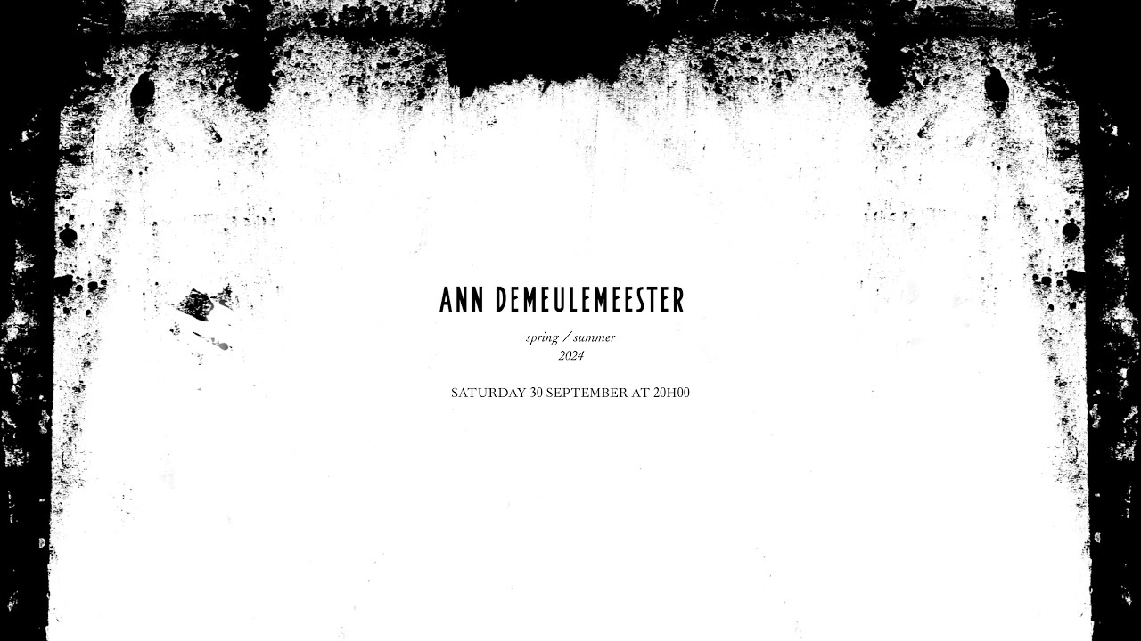 Ann Demeulemeester Spring/Summer 24 Show